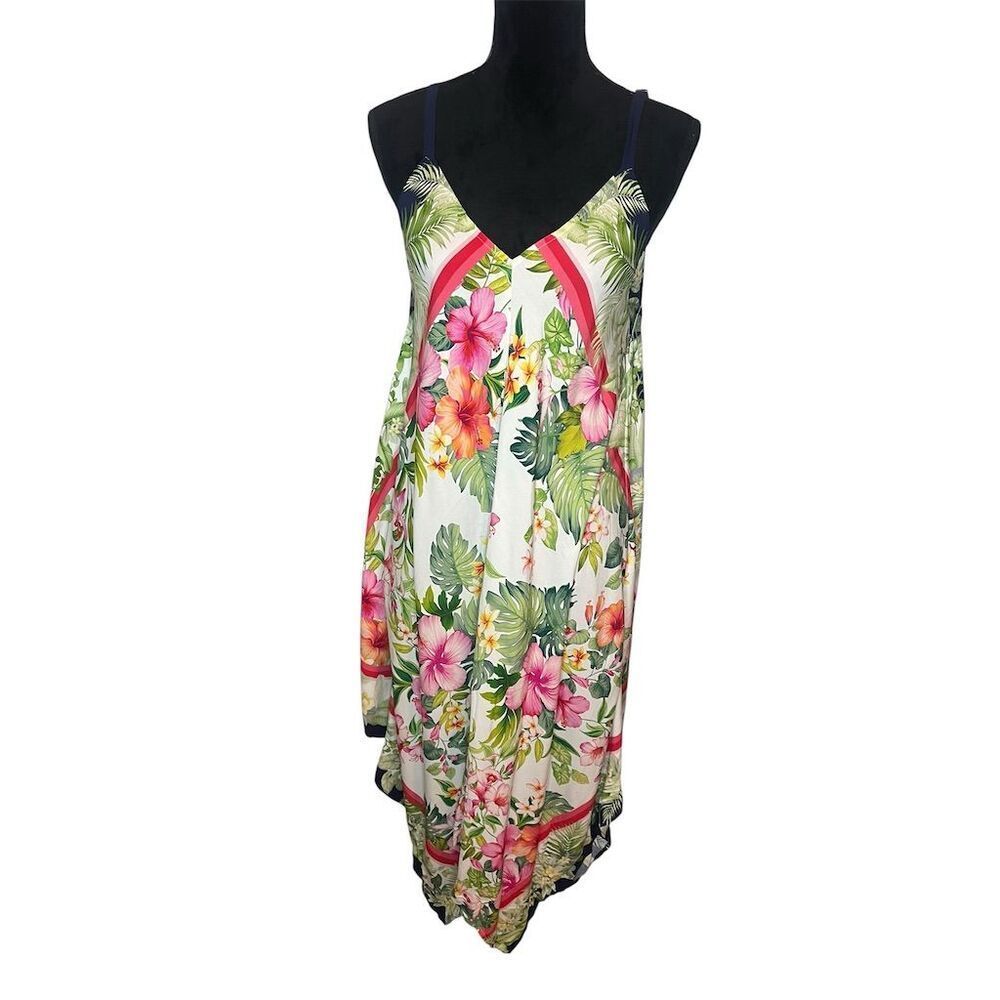 NWT TOMMY BAHAMA FLORA TALITHIA SCARF COVERUP DRESS WOMENS SIZE SMALL/MEDIUM - Picture 3 of 10